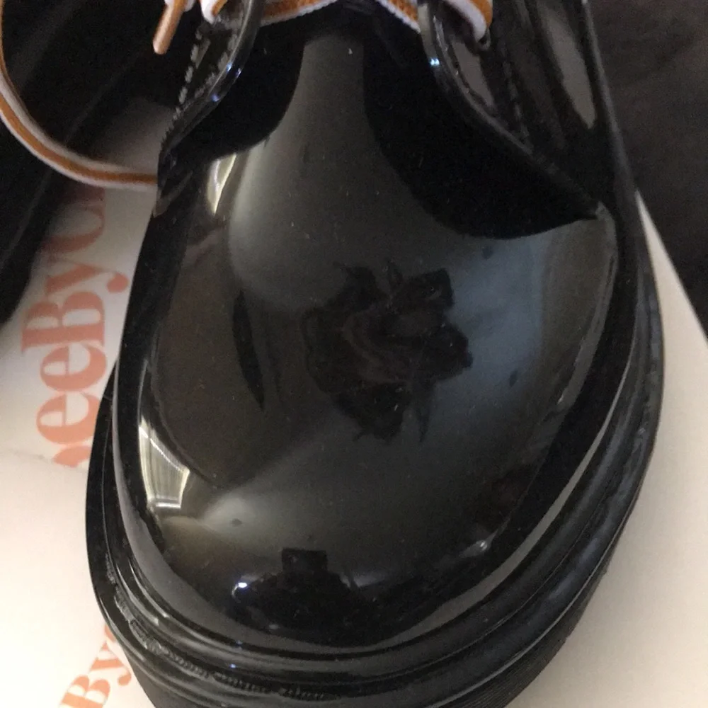 See By Chloe black patent leather rain boots New in box - Picture 4 of 9